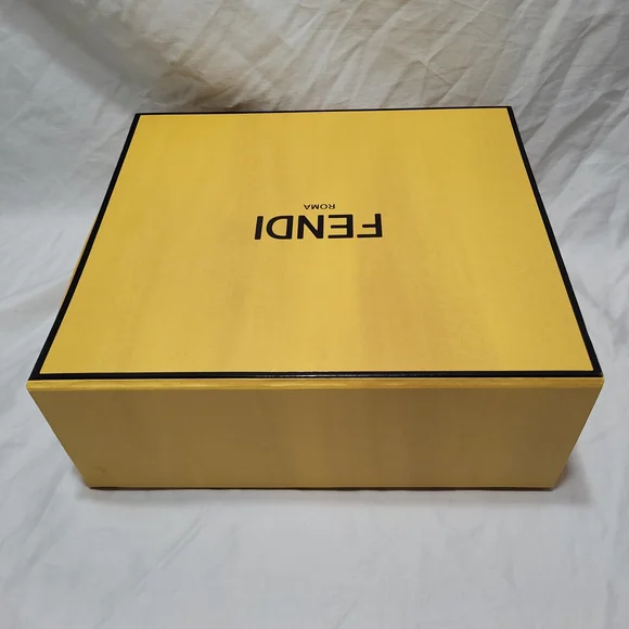 Fendi Magnetic Gift Box Empty Decorative Storage Organizer 9.5 x 8.75 x 3.75 in - Picture 5 of 14